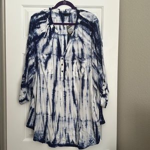 Torrid Harper Tie Dye blouse Woman’s 5X New